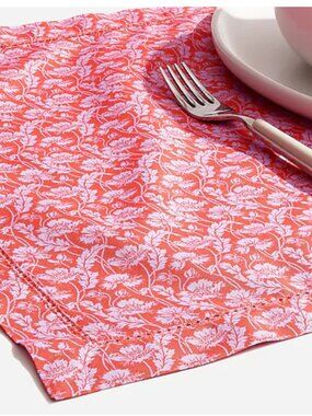 J.Crew NEW Set of 4 Cotton Liberty Fabric Placemats Limited-Edition NWT 🌺
